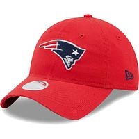 Casquette réglable New Era New England Patriots Core Classic 2.0 9TWENTY pour femme rouge