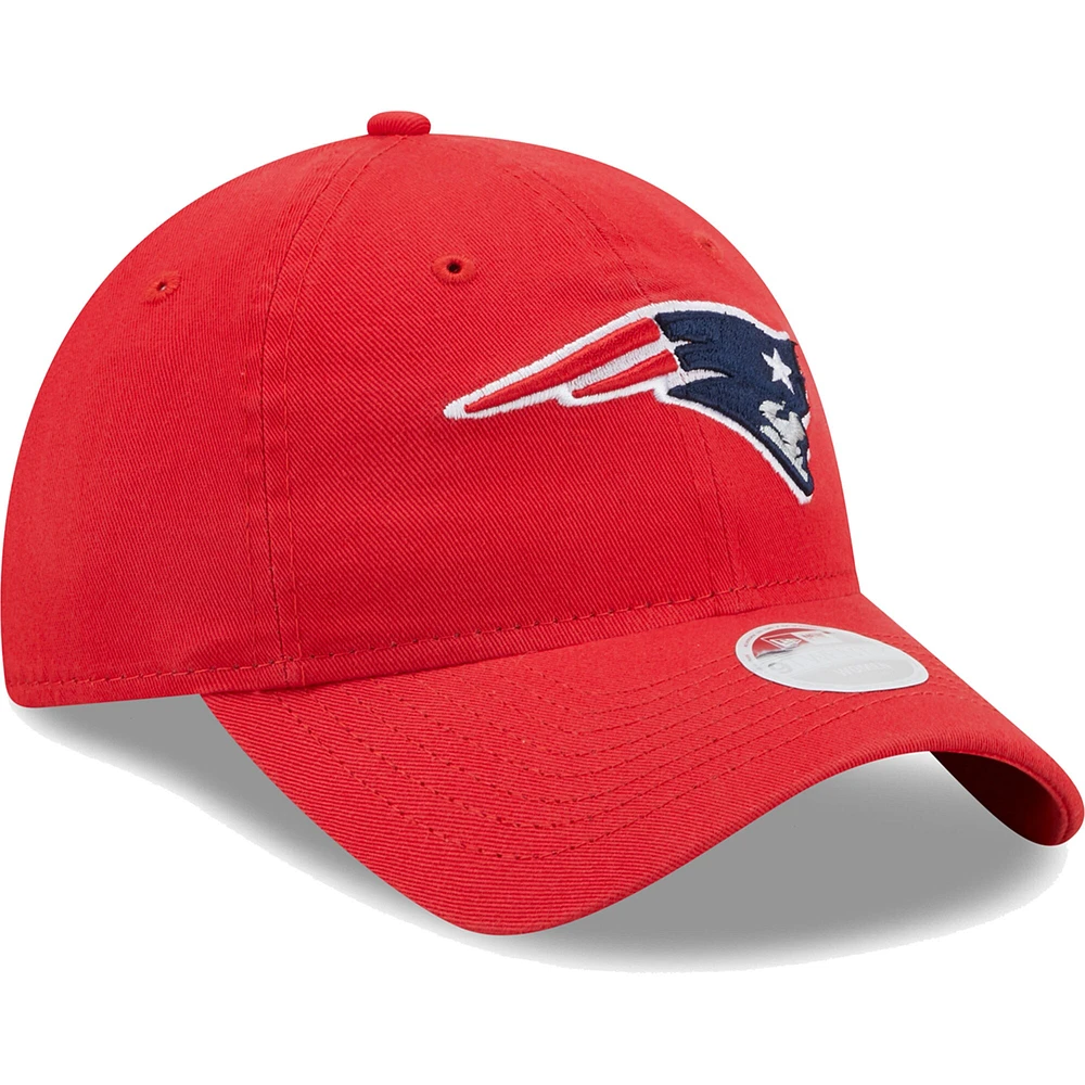 Casquette réglable New Era New England Patriots Core Classic 2.0 9TWENTY pour femme rouge