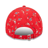 Women's New Era Red New England Patriots  Floral 9TWENTY Adjustable Hat