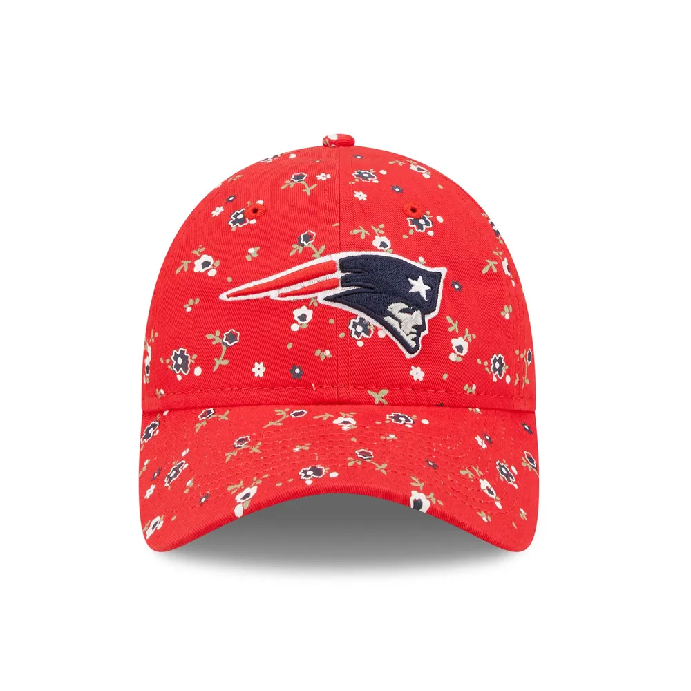 9TWENTY pour femme New Era Red New England Patriots Logo Floral - Casquette réglable