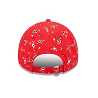 Women's New Era Red New England Patriots Logo Floral 9TWENTY - Adjustable Hat