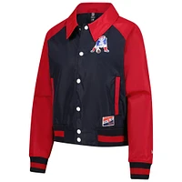 Women's New Era Royal England Patriots Coaches Raglan Full-Snap Jacket