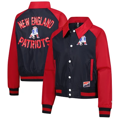 Women's New Era Royal England Patriots Coaches Raglan Full-Snap Jacket