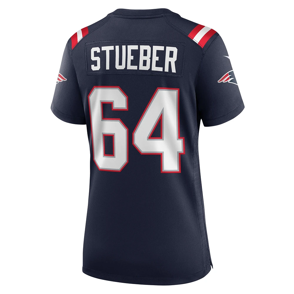 Women's Nike Andrew Stueber Navy New England Patriots Game Player Jersey