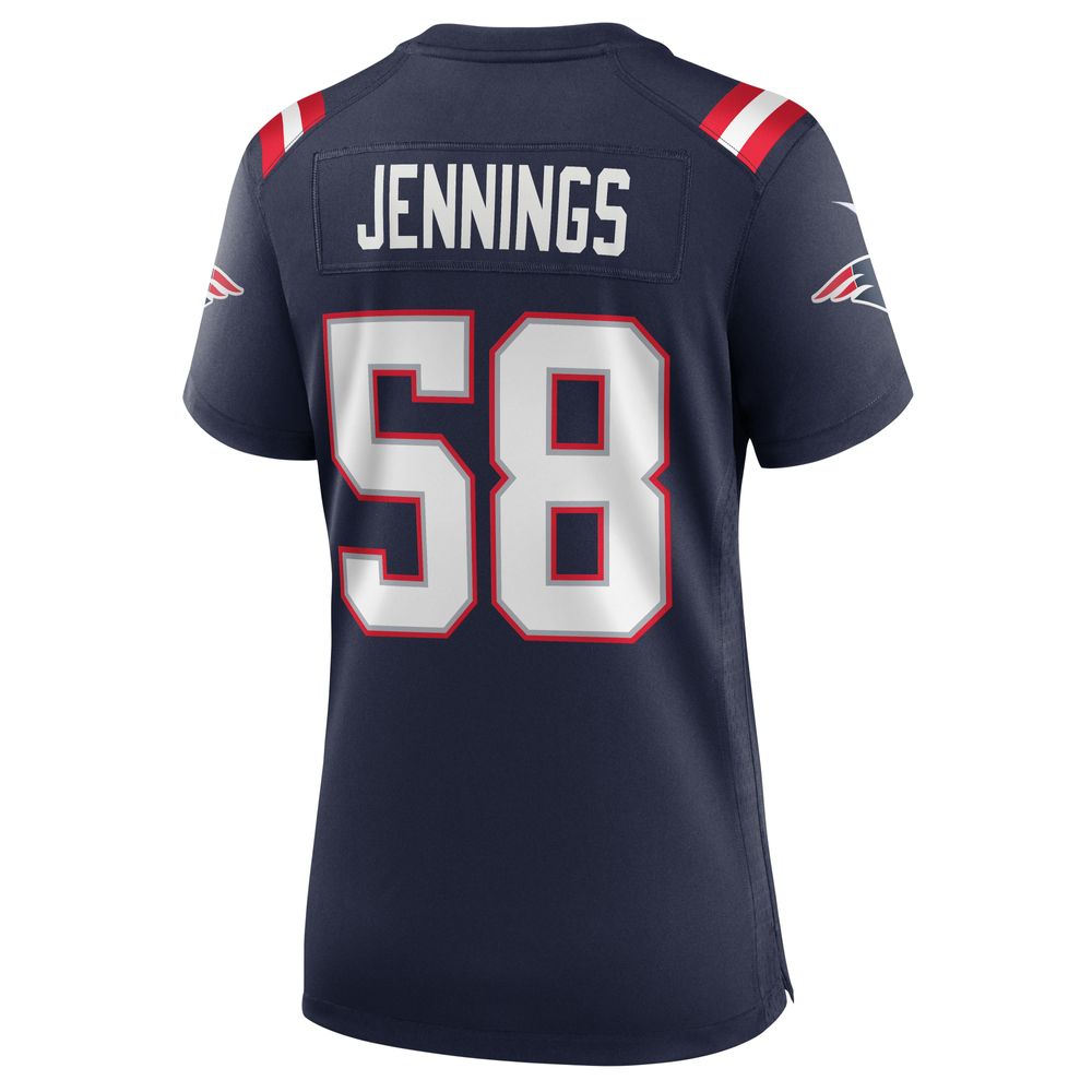 Women's Nike Anfernee Jennings Navy New England Patriots Team Game Jersey