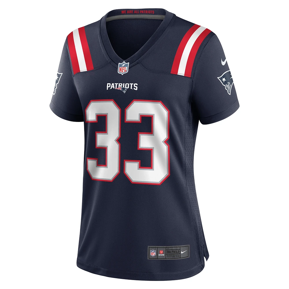 Maillot de match l'équipe Nike Anfernee Jennings pour femme, bleu marine, New England Patriots