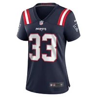 Women's Nike Anfernee Jennings  Navy New England Patriots Team Game Jersey