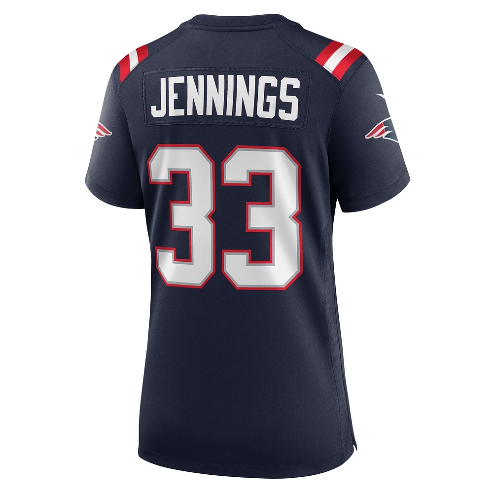 Women's Nike Anfernee Jennings  Navy New England Patriots Team Game Jersey