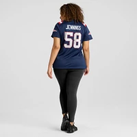 Women's Nike Anfernee Jennings Navy New England Patriots Team Game Jersey