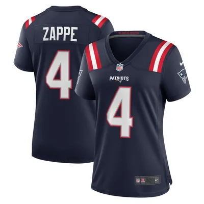 Men's New England Patriots Bailey Zappe Nike Navy Game Player Jersey