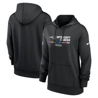 Women's Nike Black New England Patriots 2022 NFL Crucial Catch - Therma Performance Pullover Hoodie