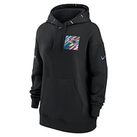 Sweat à capuche Nike noir New England Patriots 2023 NFL Crucial Catch Club pour femme