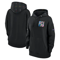 Sweat à capuche Nike noir New England Patriots 2023 NFL Crucial Catch Club pour femme