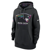 Sweat à capuche Nike noir New England Patriots 2024 NFL Crucial Catch Club pour femme