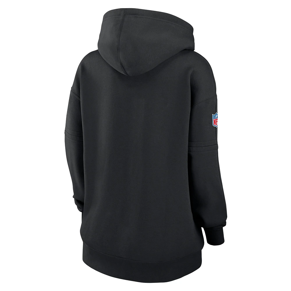 Sweat à capuche Nike noir New England Patriots 2024 NFL Crucial Catch Club pour femme