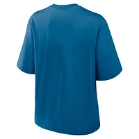Women's Nike Blue New England Patriots Glory Arch Boxy T-Shirt