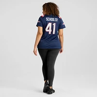 Maillot de joueur match des New England Patriots Nike Brenden Schooler pour femme, bleu marine