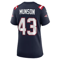 Maillot de joueur des New England Patriots Nike Calvin Munson pour femme, bleu marine