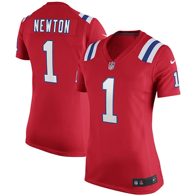 Maillot de match alternatif Nike Cam Newton pour femme des New England Patriots rouge