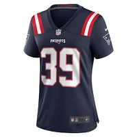 Maillot de match l'équipe Nike des New England Patriots pour femme, bleu marine