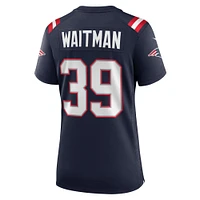 Maillot de match l'équipe Nike des New England Patriots pour femme, bleu marine