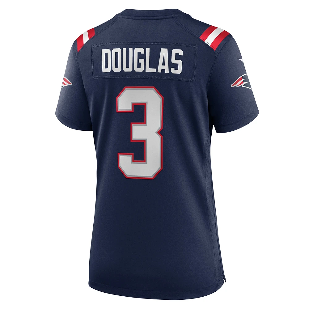 Women's Nike Demario Douglas  Navy New England Patriots Game Jersey