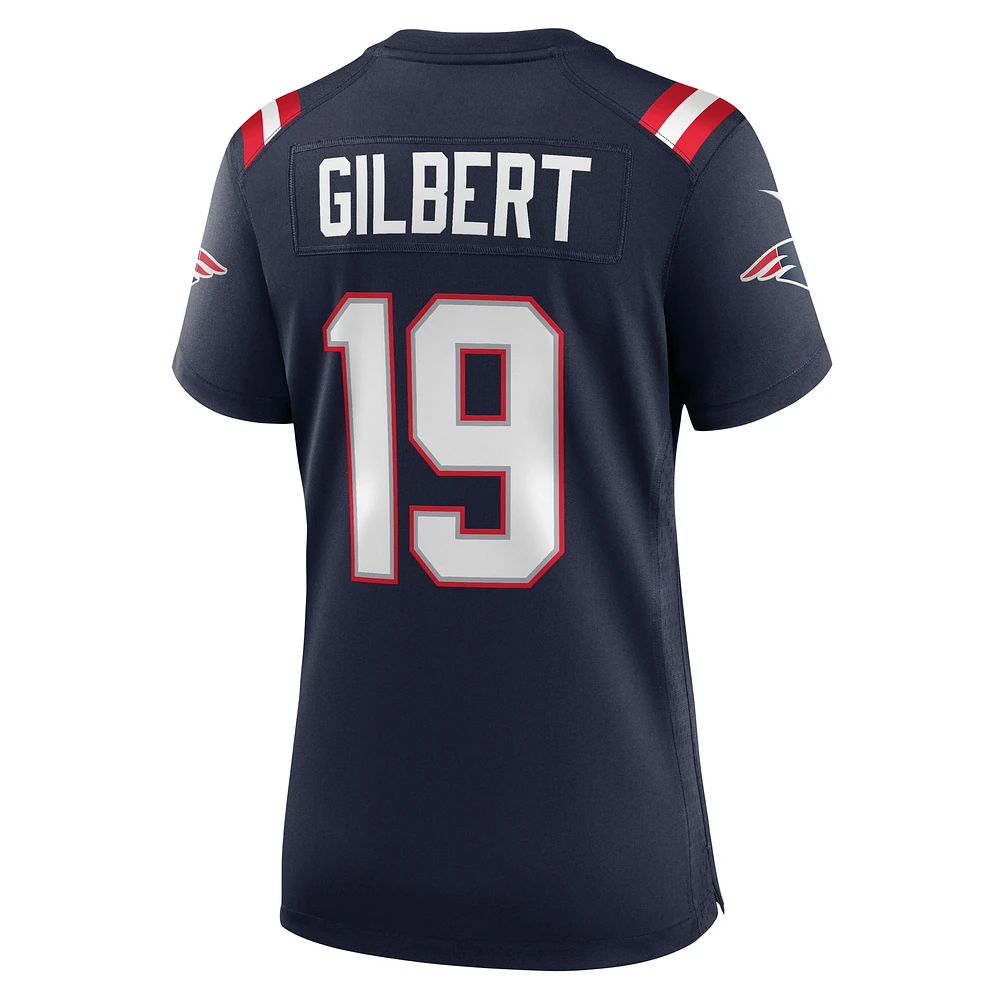 Maillot de joueur à domicile des New England Patriots Nike Garrett Gilbert pour femme, bleu marine