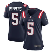 Maillot de joueur des New England Patriots Nike Jabrill Peppers pour femme, bleu marine