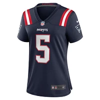 Maillot de joueur des New England Patriots Nike Jabrill Peppers pour femme, bleu marine