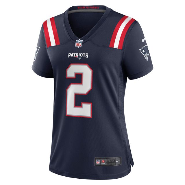 Maillot Nike Jalen Mills pour femme, bleu marine, joueur de match des New England Patriots