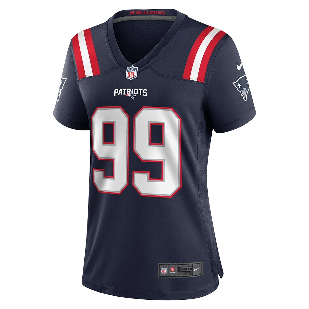 Maillot de joueur Nike Jamie Collins Sr. Navy Patriots la Nouvelle-Angleterre pour femme