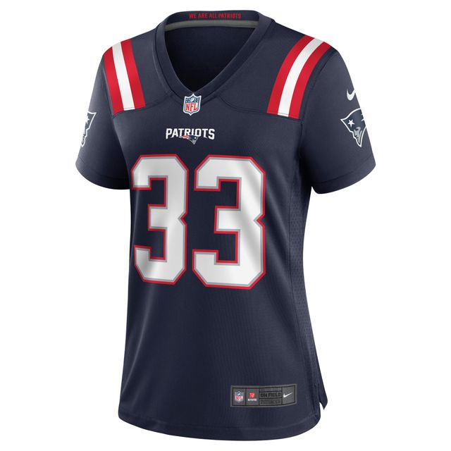 Maillot de match Nike Joejuan Williams des New England Patriots pour femme, bleu marine