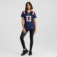 Maillot de match Nike Joey Slye bleu marine des New England Patriots pour femme