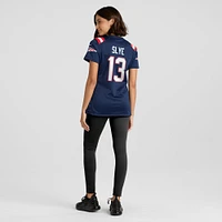 Maillot de match Nike Joey Slye bleu marine des New England Patriots pour femme