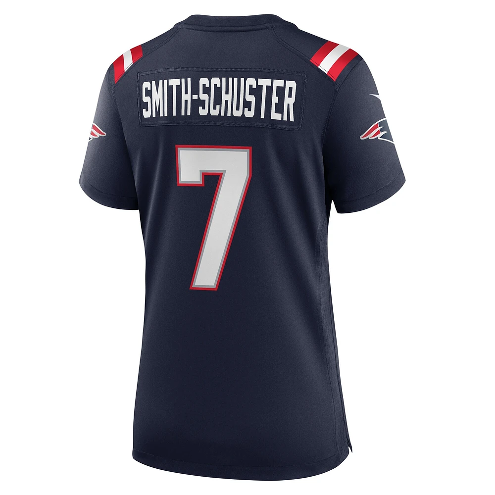 Maillot de joueur des New England Patriots Nike JuJu Smith-Schuster pour femme, bleu marine