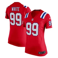 Women's Nike Keion White Red New England Patriots Alternate Team Game Jersey