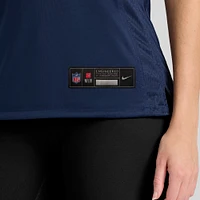 Maillot de match l'équipe Nike Lawrence Guy des New England Patriots pour femme, bleu marine