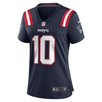 Women's Nike Mac Jones Navy New England Patriots Team Game Jersey