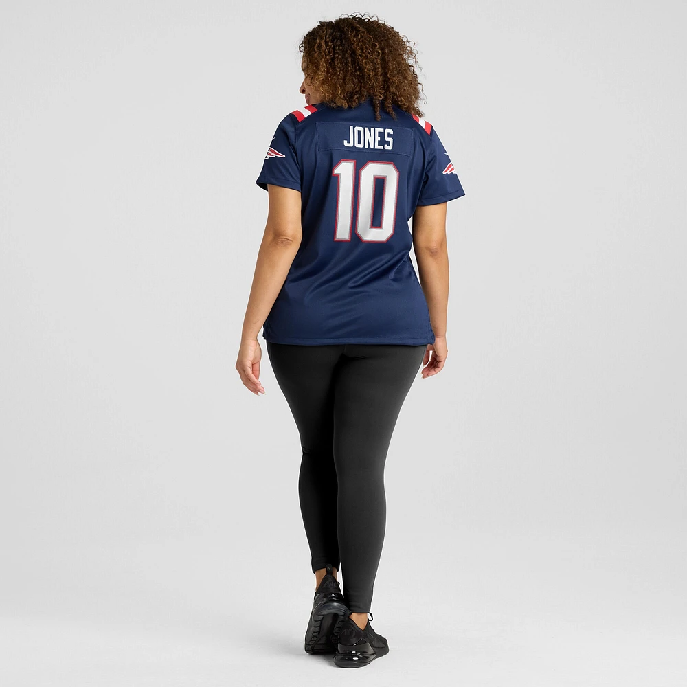 Women's Nike Mac Jones Navy New England Patriots Team Game Jersey