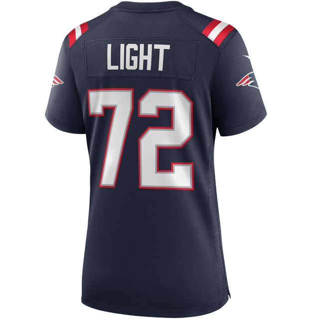 Maillot de joueur retraité du match des New England Patriots Nike Matt Light Navy pour femme