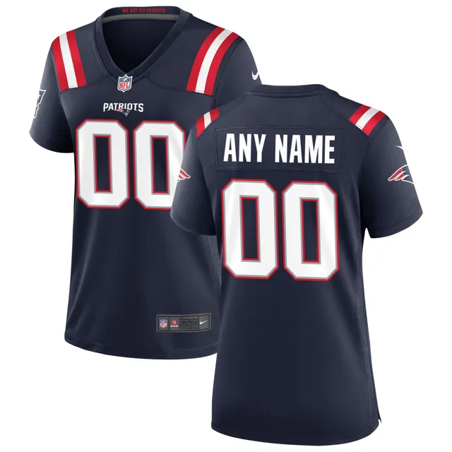 Youth Nike Navy New England Patriots Custom Game Jersey