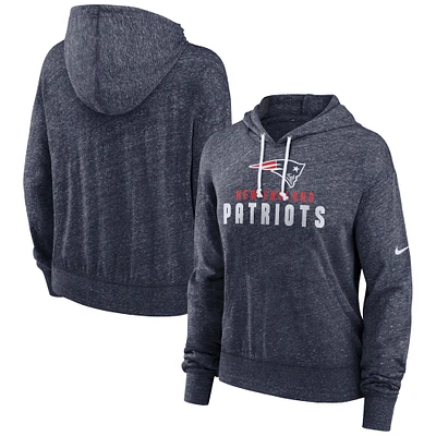 Women's Nike  Navy New England Patriots Lightweight Gym Vintage Pullover Hoodie