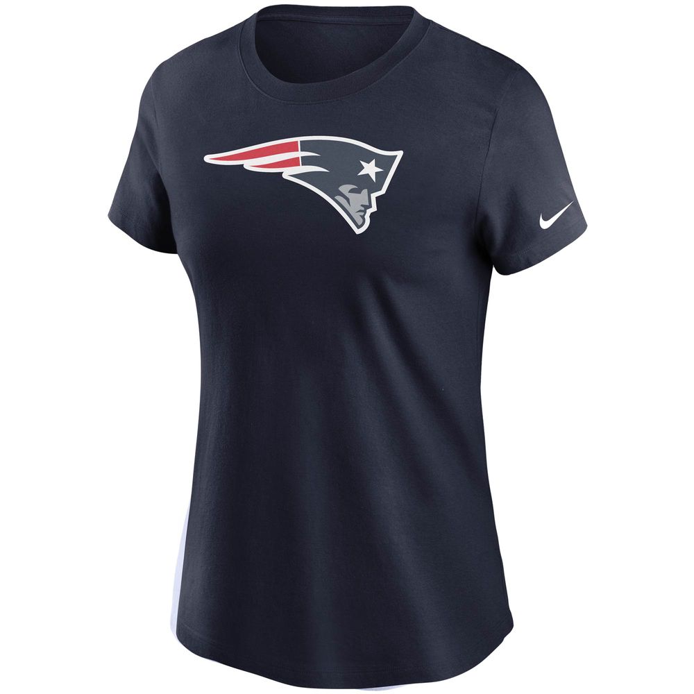 Women's Nike Navy New England Patriots Logo Essential T-Shirt