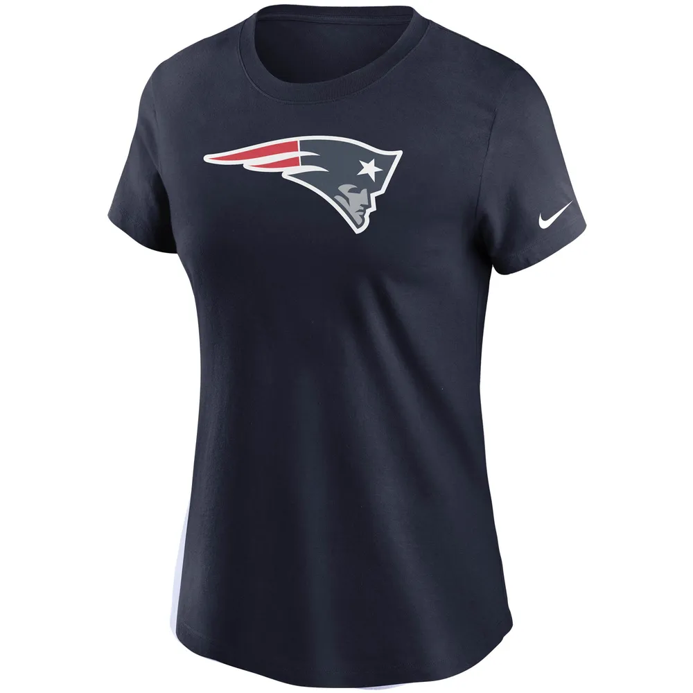 T-shirt essentiel avec logo Nike New England Patriots pour femme, bleu marine