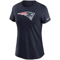 T-shirt essentiel avec logo Nike New England Patriots pour femme, bleu marine