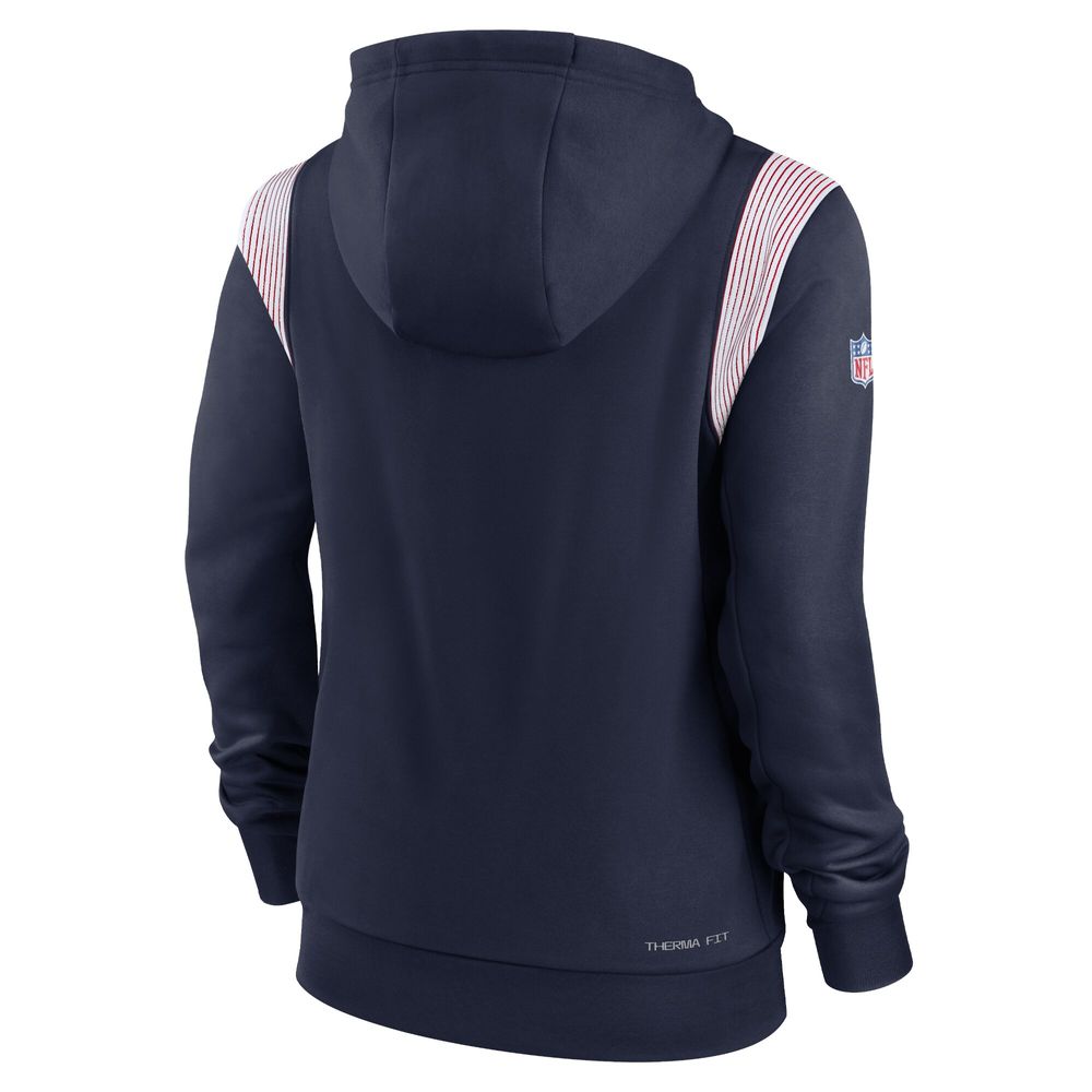 New England Patriots Nike Side Line Therma Hoodie - Youth