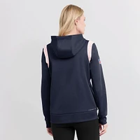 Women's Nike Navy New England Patriots Sideline Stack Performance Pullover Hoodie