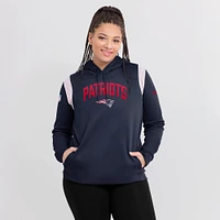 Women's Nike Navy New England Patriots Sideline Stack Performance Pullover Hoodie