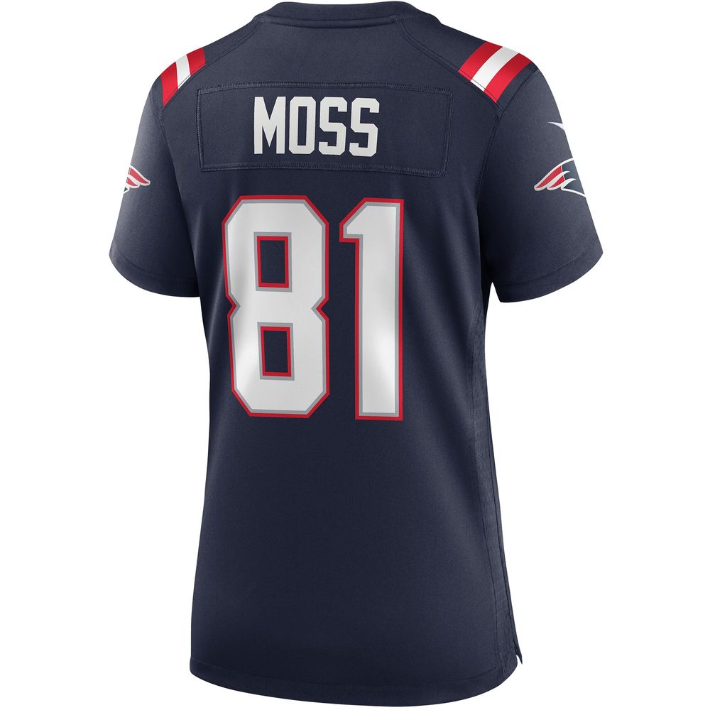 Women's Nike Randy Moss Navy New England Patriots Game Retired Player Jersey