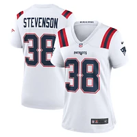 Maillot de joueur des New England Patriots Nike Rhamondre Stevenson pour femme, blanc